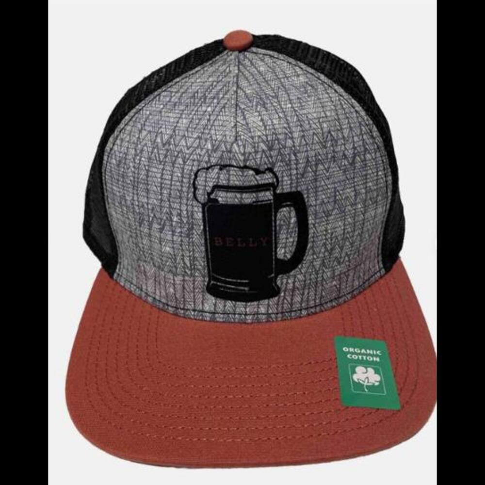 Prana Hat Beer Belly Journeyman Trucker Cap Snap Back Organic Cotton OS NWT